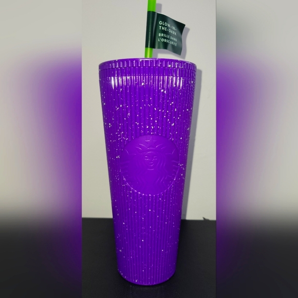 Starbucks Other - NWT Starbucks Halloween Tumbler 2024. Pleated Purple Glow In The Dark 24…